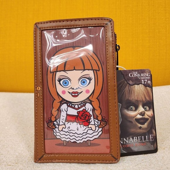 Loungefly Annabelle Doll Box Cosplay Horror Movie Halloween Flap Wallet NEW - Picture 1 of 12
